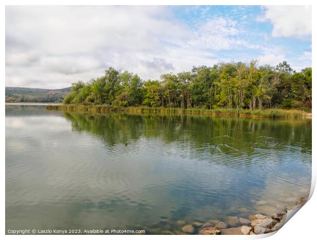 La Grajera Reservoir - Logrono Print by Laszlo Konya