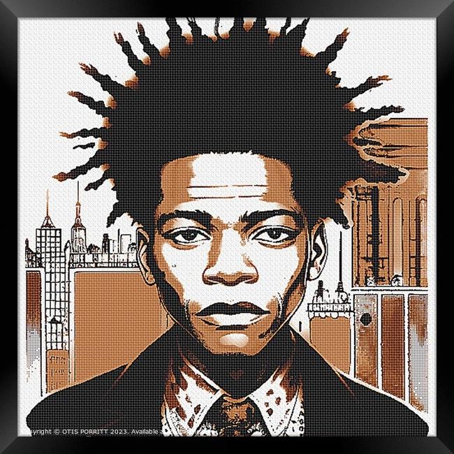 Jean-Michel Basquiat NYC 2 Framed Print by OTIS PORRITT