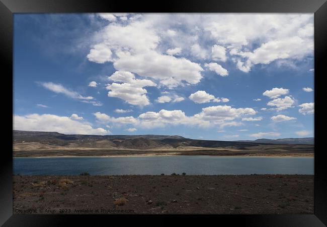 Otter lake Utah Framed Print by Arun 