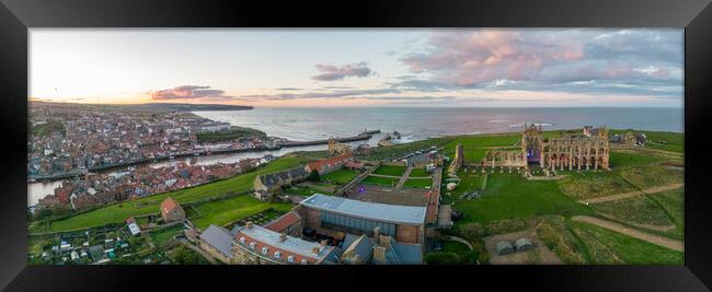 Whitby Panorama Framed Print by Apollo Aerial Photography