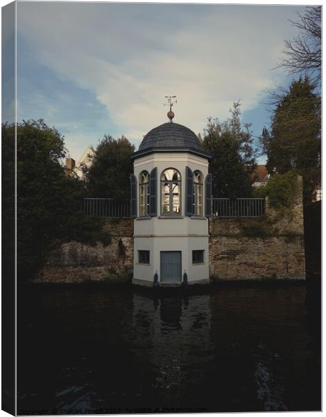 Floating tower Canvas Print by Charles Powell