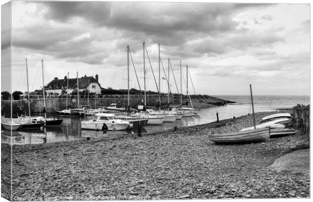 Porlock Weir Somerset   Canvas Print by Diana Mower