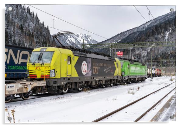 Brenner freight  Acrylic by Rob Hawkins