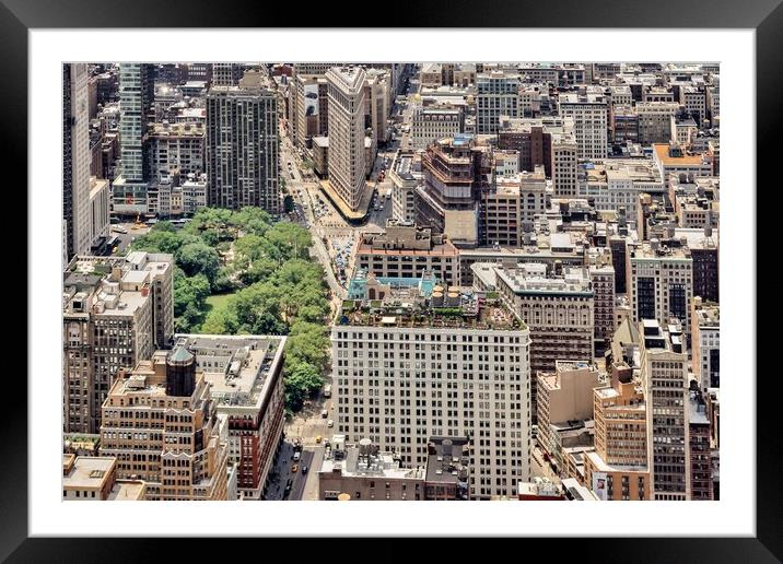 View from the Empire State Building, NYC Framed Mounted Print by Alan Matkin