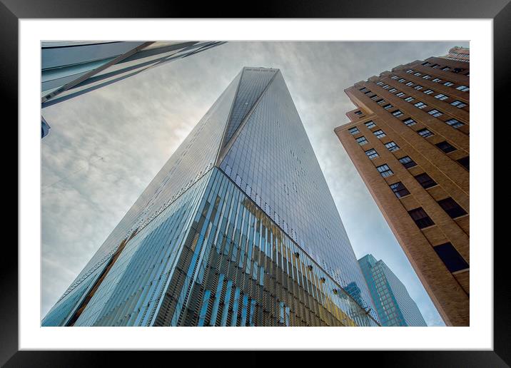  The One World Trade Centre (OWTC) New York City  Framed Mounted Print by Alan Matkin