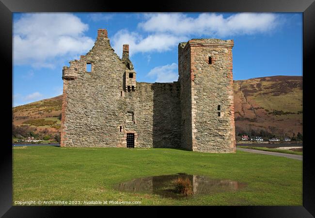 Lochranza Castle, Isle of Arran, North Ayrshire, S Framed Print by Arch White