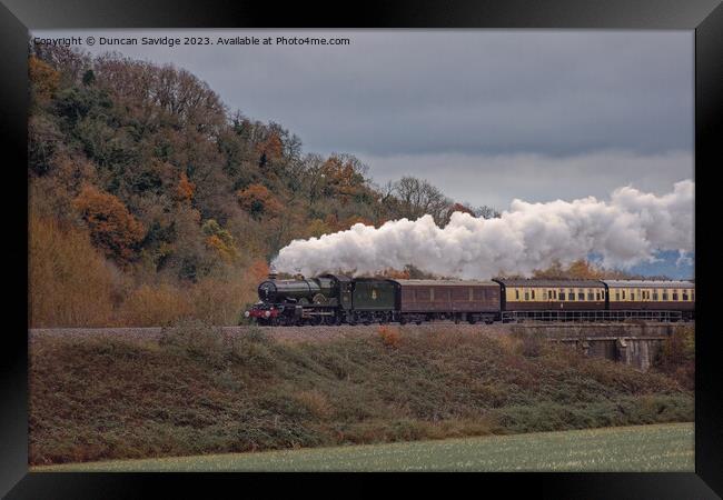 Earl of Mount Edgcumbe heads South Framed Print by Duncan Savidge