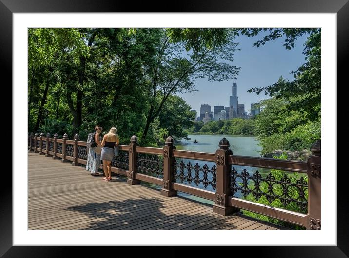 New York City Central Park Framed Mounted Print by Alan Matkin