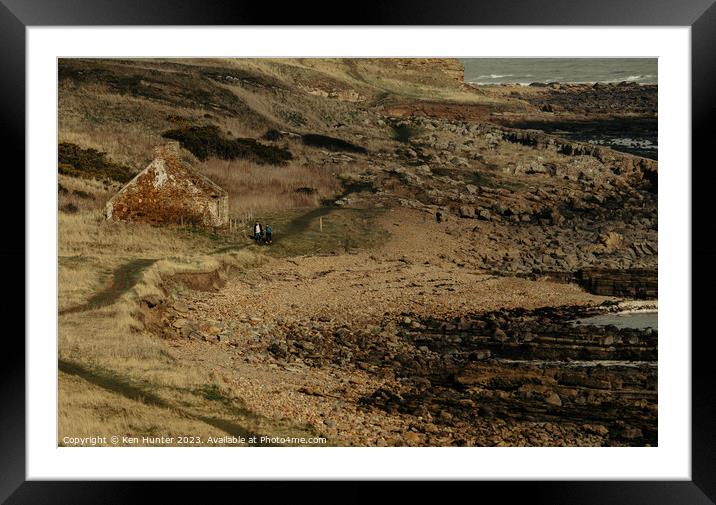 A Coastal Walk Framed Mounted Print by Ken Hunter