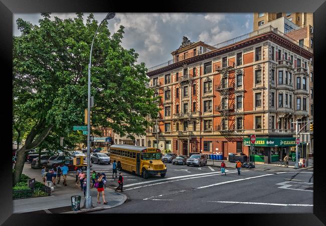Harlem Neighbourhood NYC Framed Print by Alan Matkin