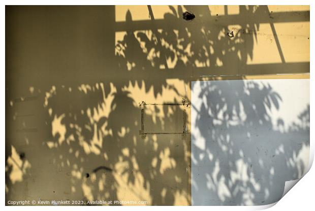 Shadows on a wall Print by Kevin Plunkett