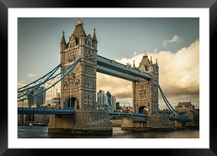 Tower Bridge, City of London. Framed Mounted Print by David Jeffery