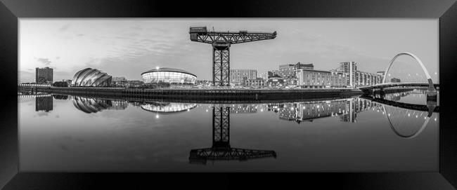 Glasgow Skyline Panorama  Framed Print by Anthony McGeever