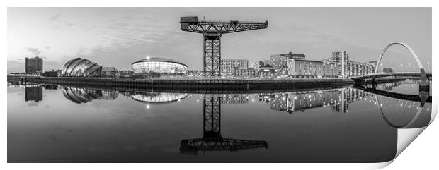 Glasgow Skyline Panorama  Print by Anthony McGeever