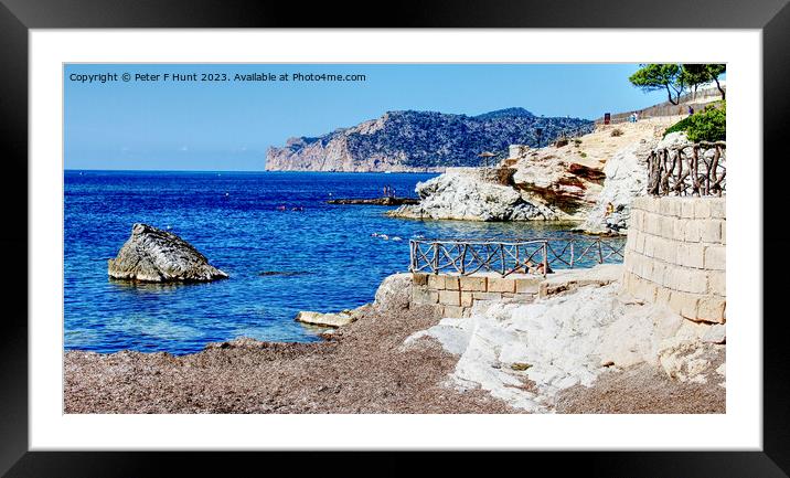 Costa de la Calma Mallorca Framed Mounted Print by Peter F Hunt