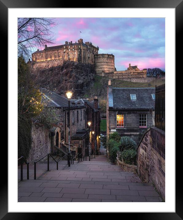 Edinburgh Castle  Framed Mounted Print by Anthony McGeever