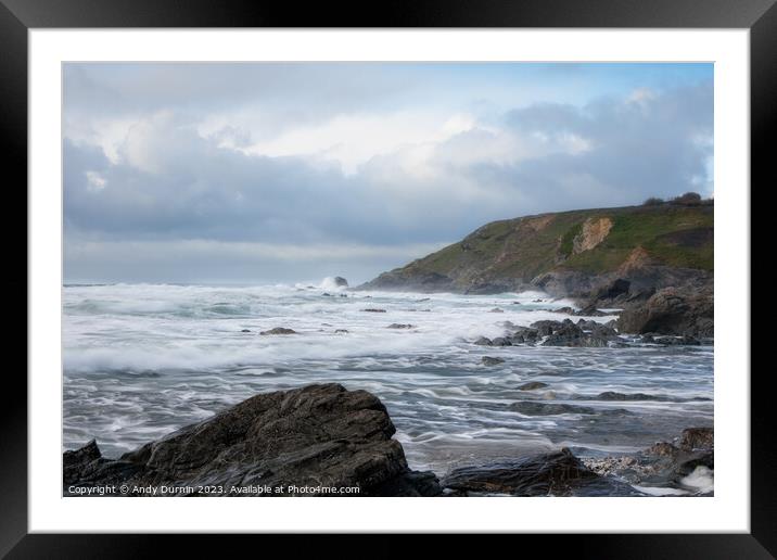 Dollar Cove Cornwall Framed Mounted Print by Andy Durnin
