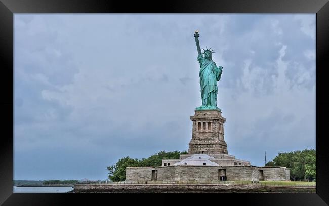 Statue of Liberty Framed Print by Alan Matkin