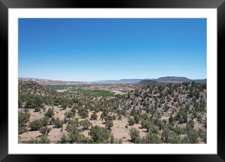 Desert landscape Utah Framed Mounted Print by Arun 