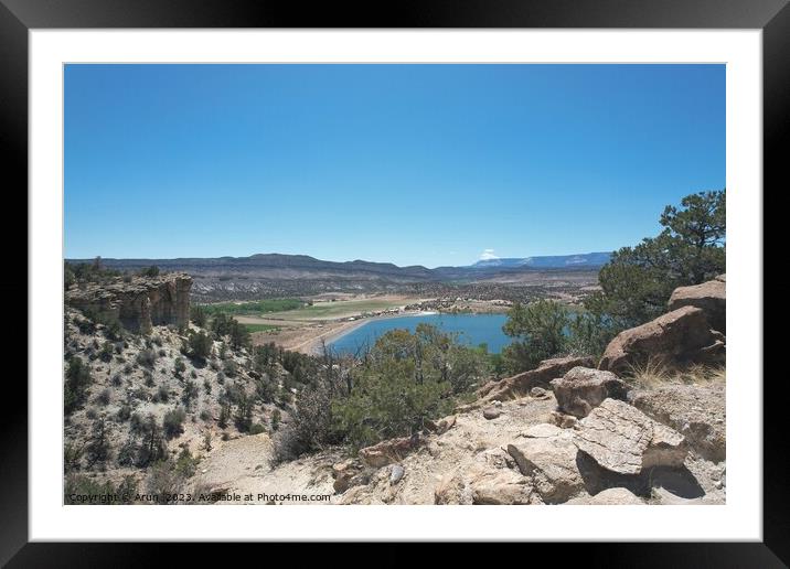 Desert landscape Utah Framed Mounted Print by Arun 
