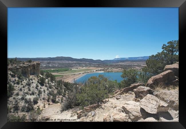 Desert landscape Utah Framed Print by Arun 