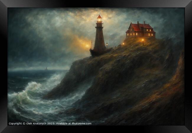 Lighthouse II Framed Print by Olgast 