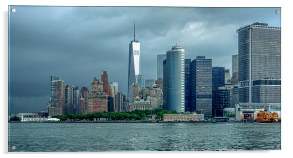 Lower Manhattan   Acrylic by Alan Matkin