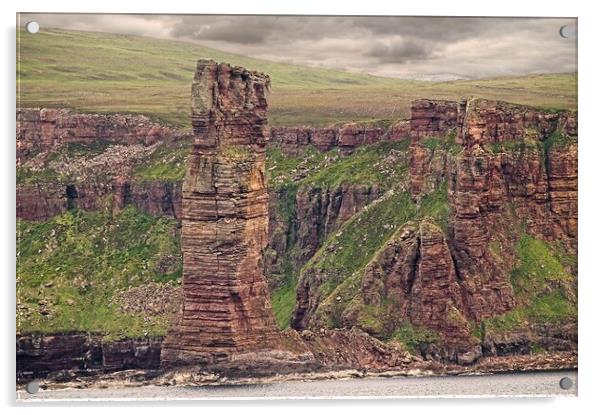 Old Man of Hoy, Orkney Islands Acrylic by Martyn Arnold