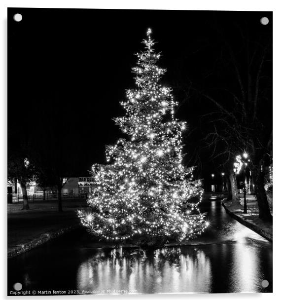 Floating Christmas tree  Acrylic by Martin fenton