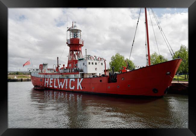 Helwick Lightship Cardiff Framed Print by Kevin Round