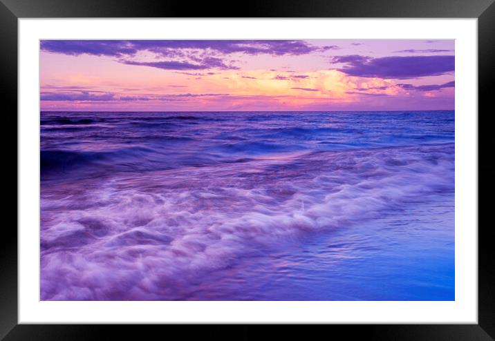 Evening Waves Framed Mounted Print by Dave Reede