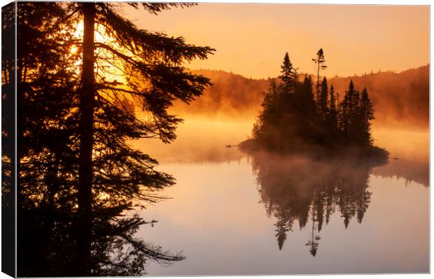 Fenton Lake, Lake Superior Provincial Park Canvas Print by Dave Reede