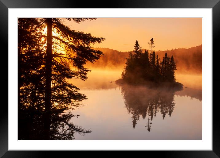 Fenton Lake, Lake Superior Provincial Park Framed Mounted Print by Dave Reede
