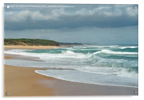 Breaking Waves Acrylic by Kristina Kitchingman