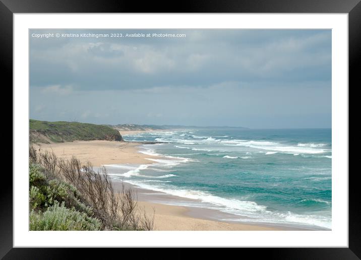 Surfs up Framed Mounted Print by Kristina Kitchingman