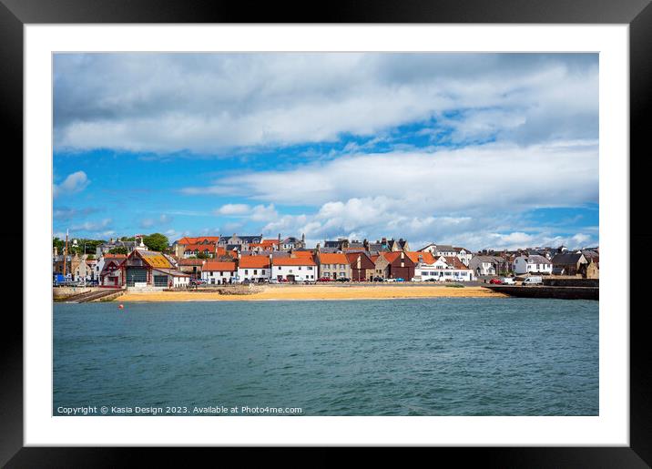 Quaint Anstruther Fishing Village Framed Mounted Print by Kasia Design