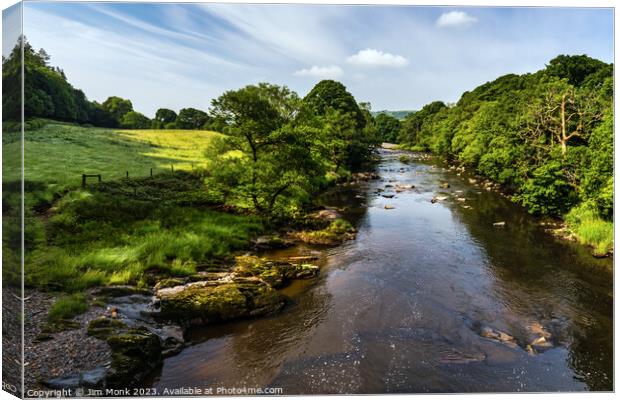 River Rawthey, Yorkshire Dales Canvas Print by Jim Monk