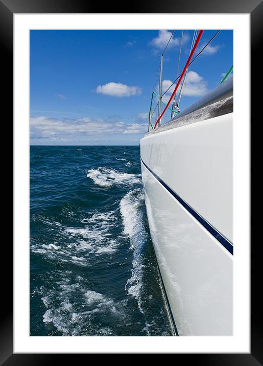 Yacht lines Framed Mounted Print by Gary Eason