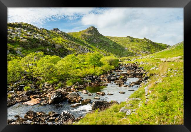 Tavy Cleave, Dartmoor, Devon Framed Print by Justin Foulkes