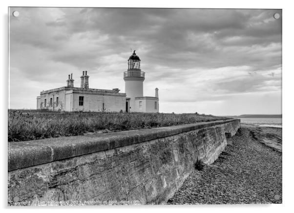 Chanonry Point Lighthouse Mono Acrylic by Ian Homewood