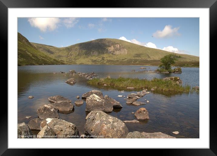 Loch Skeen Tranquility Framed Mounted Print by Ian Homewood