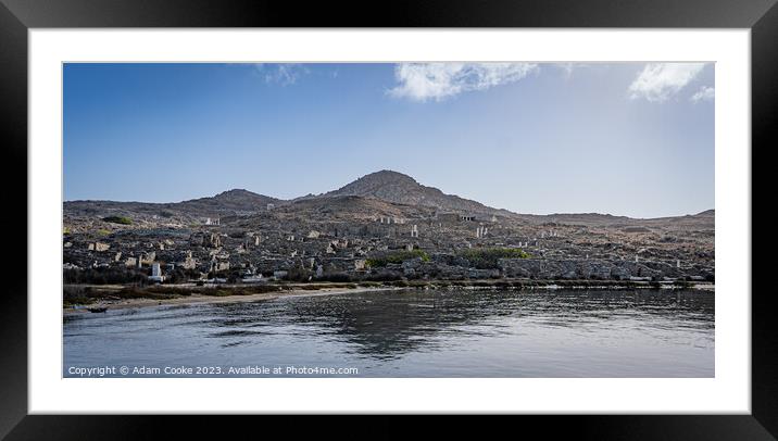 Delos | Mykonos | Greece Framed Mounted Print by Adam Cooke