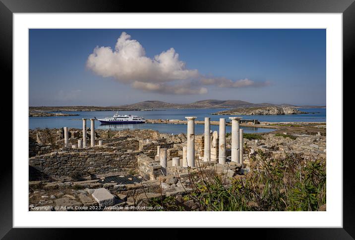 Delos | Mykonos | Greece Framed Mounted Print by Adam Cooke