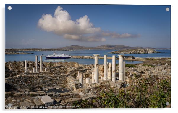 Delos | Mykonos | Greece Acrylic by Adam Cooke