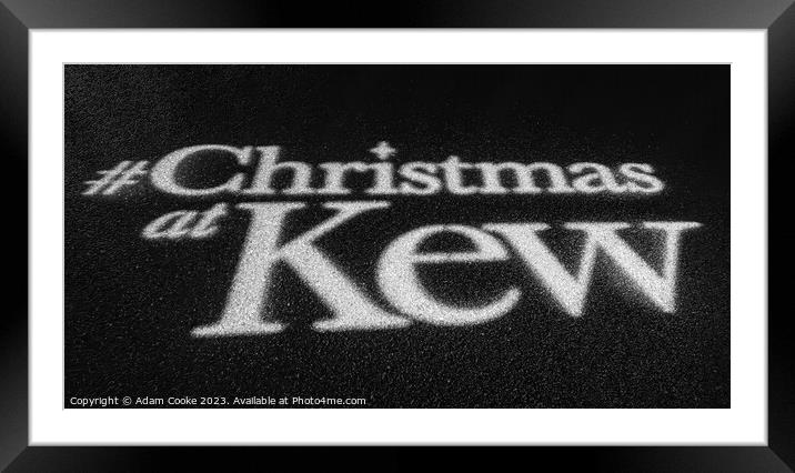 Christmas at Kew | Kew Gardens | London Framed Mounted Print by Adam Cooke