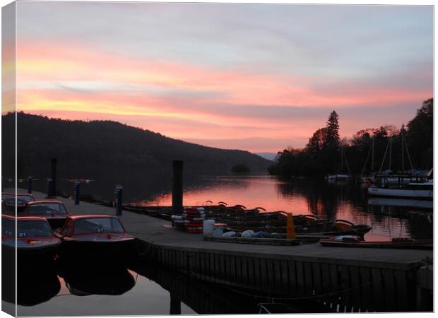 Bowness Evening Canvas Print by Cliff Kinch