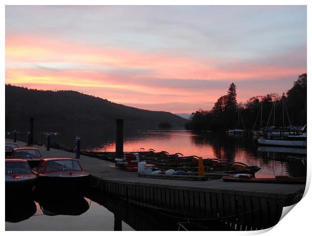 Bowness Evening Print by Cliff Kinch