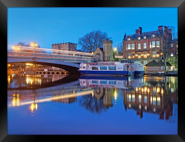 Lendal Bridge and Tower  Framed Print by Darren Galpin