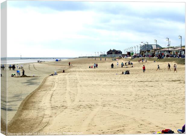 Beach and Promenade Mablethorpe Canvas Print by john hill