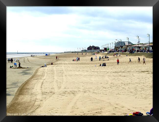 Beach and Promenade Mablethorpe Framed Print by john hill